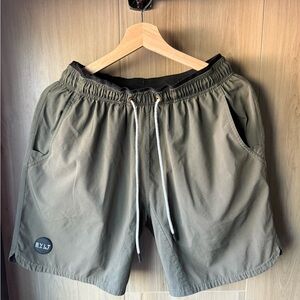 BYLT Premium Basics men’s green shorts